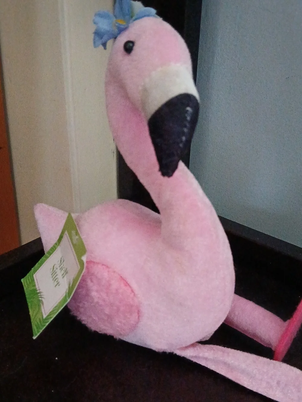 Pink Plush Flamingo Bird Toy - Soft Stuffed Pet Playfriend